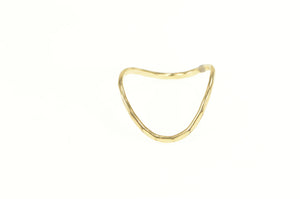 Gold Filled Wavy Curvy Designer Statement Band Ring