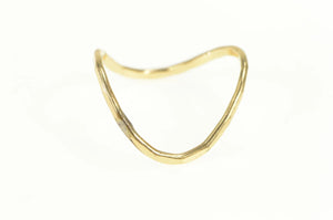 Gold Filled Wavy Curvy Designer Statement Band Ring