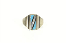 Load image into Gallery viewer, Sterling Silver Silver Cloud Turquoise Mother of Pearl Ring