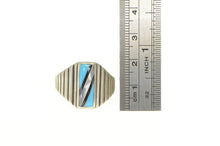 Load image into Gallery viewer, Sterling Silver Silver Cloud Turquoise Mother of Pearl Ring