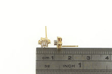 Load image into Gallery viewer, 14K 0.30 Ctw Diamond Flower Cluster Stud Earrings Yellow Gold
