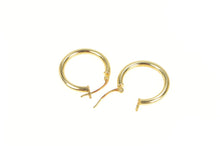 Load image into Gallery viewer, 14K 18.7mm Round Classic Fashion Hoop Earrings Yellow Gold