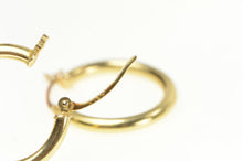 Load image into Gallery viewer, 14K 18.7mm Round Classic Fashion Hoop Earrings Yellow Gold