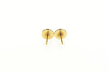 Load image into Gallery viewer, 14K Vintage Round Tiger&#39;s Eye Retro Stud Earrings Yellow Gold