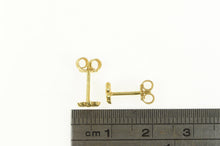 Load image into Gallery viewer, 18K Daisy Flower Cute Classic Vintage Stud Earrings Yellow Gold