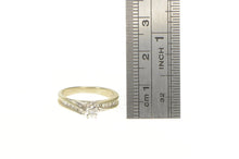 Load image into Gallery viewer, 10K Diamond Classic Vintage Promise Engagement Ring White Gold