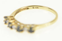 Load image into Gallery viewer, 10K Sapphire Diamond Classic Vintage Wedding Ring Yellow Gold