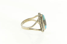 Load image into Gallery viewer, Sterling Silver Oval Turquoise Native American Handmade Ring