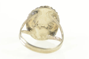 Sterling Silver Oval Turquoise Native American Handmade Ring