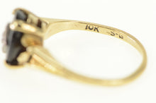 Load image into Gallery viewer, 10K Oval Black Onyx Diamond Accent Vintage Ring Yellow Gold