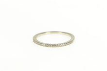 Load image into Gallery viewer, 18K Diamond Classic Wedding Band Vintage Ring White Gold