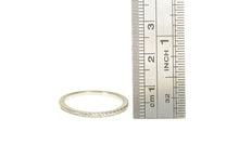 Load image into Gallery viewer, 18K Diamond Classic Wedding Band Vintage Ring White Gold