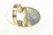 Load image into Gallery viewer, Sterling Silver Purple Agate Oval Cabochon Vintage 1970&#39;s Ring