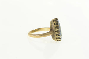 14K 1960's Wedgwood Cameo Artemis Goddess Ring Yellow Gold