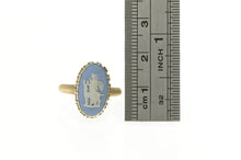 Load image into Gallery viewer, 14K 1960&#39;s Wedgwood Cameo Artemis Goddess Ring Yellow Gold