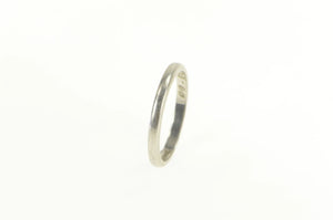 Platinum 1960's 2.1mm Classic Vintage Wedding Band Ring