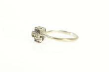 Load image into Gallery viewer, 14K Sapphire Diamond Retro Vintage Bypass Ring White Gold