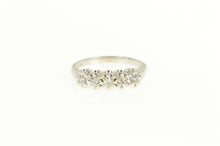 Load image into Gallery viewer, 14K 0.25 Ctw 1950&#39;s Classic Vintage Wedding Band Ring White Gold