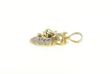Load image into Gallery viewer, Sterling Silver Diamond Encrusted Roaring Lion Crown King Pendant