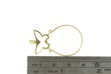 Load image into Gallery viewer, 14K Butterfly Change Symbol Charm Loop Holder Pendant Yellow Gold