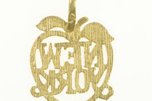 Load image into Gallery viewer, 14K New York City Big Apple Cut Out Charm/Pendant Yellow Gold