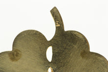 Load image into Gallery viewer, 14K 1960&#39;s Pearl Ruby Clover Shamrock Lucky Charm/Pendant Yellow Gold
