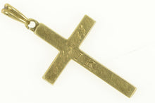 Load image into Gallery viewer, 14K 1930&#39;s Art Deco Scroll Engraved Cross Faith Pendant Yellow Gold