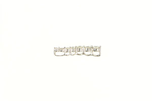 14K Graduated Diamond Seven Stone Journey Pendant White Gold