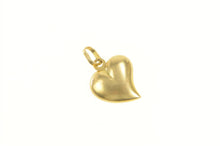 Load image into Gallery viewer, 18K Vintage Puffy Heart Classic Love Symbol Pendant Yellow Gold