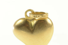 Load image into Gallery viewer, 18K Vintage Puffy Heart Classic Love Symbol Pendant Yellow Gold