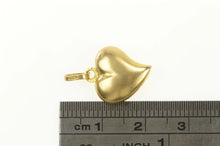 Load image into Gallery viewer, 18K Vintage Puffy Heart Classic Love Symbol Pendant Yellow Gold