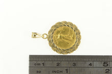 Load image into Gallery viewer, 14K 1/10th Oz Half American Eagle $5 Coin Charm/Pendant Yellow Gold