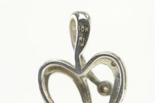 Load image into Gallery viewer, 10K Diamond Heart Love Symbol Classic Pendant White Gold