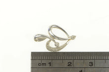 Load image into Gallery viewer, 10K Diamond Heart Love Symbol Classic Pendant White Gold
