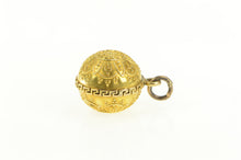 Load image into Gallery viewer, 14K Etruscan Revival Ornate Decorative Ball Charm/Pendant Yellow Gold