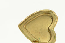 Load image into Gallery viewer, 14K Retro Heart Engraved Photo Picture Locket Love Pendant Yellow Gold