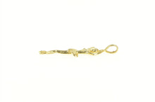 Load image into Gallery viewer, 14K Ballerina Ballet Dancer Dance Tutu Charm/Pendant Yellow Gold