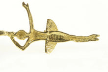 Load image into Gallery viewer, 14K Ballerina Ballet Dancer Dance Tutu Charm/Pendant Yellow Gold