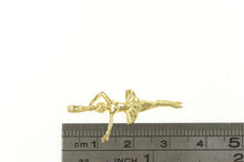 Load image into Gallery viewer, 14K Ballerina Ballet Dancer Dance Tutu Charm/Pendant Yellow Gold