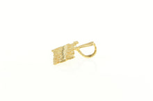 Load image into Gallery viewer, 14K Italian Princess Diamond Cut Word Charm/Pendant Yellow Gold