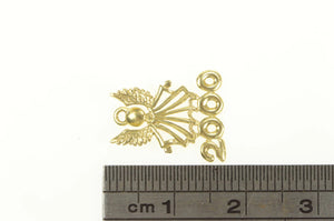 14K 2000 New Millenium Guardian Angel Charm/Pendant Yellow Gold
