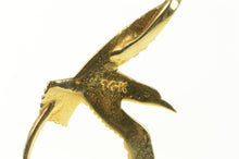 Load image into Gallery viewer, 14K Bermuda Longtail Coastal Bird Animal Charm/Pendant Yellow Gold