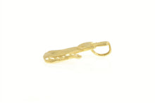 Load image into Gallery viewer, 14K Diamond Cut Cat Kitty Kitten Animal Charm/Pendant Yellow Gold