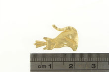Load image into Gallery viewer, 14K Diamond Cut Cat Kitty Kitten Animal Charm/Pendant Yellow Gold