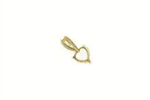 Load image into Gallery viewer, 10K Heart Blue Topaz Diamond Vintage Pendant Yellow Gold