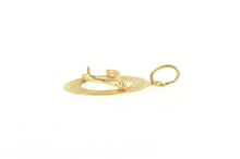 Load image into Gallery viewer, 14K Good Luck Wishbone Lucky Retro Vintage Charm/Pendant Yellow Gold