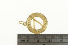 Load image into Gallery viewer, 14K Good Luck Wishbone Lucky Retro Vintage Charm/Pendant Yellow Gold