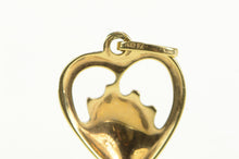 Load image into Gallery viewer, 14K Enamel Lady Bug Heart Luck Love Symbol Charm/Pendant Yellow Gold