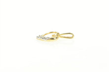 Load image into Gallery viewer, 14K Diamond Inset Heart Love Symbol Classic Pendant Yellow Gold