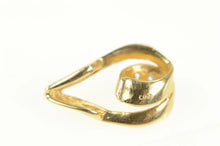 Load image into Gallery viewer, 14K Diamond Inset Loop Swirl Classic Pendant Yellow Gold